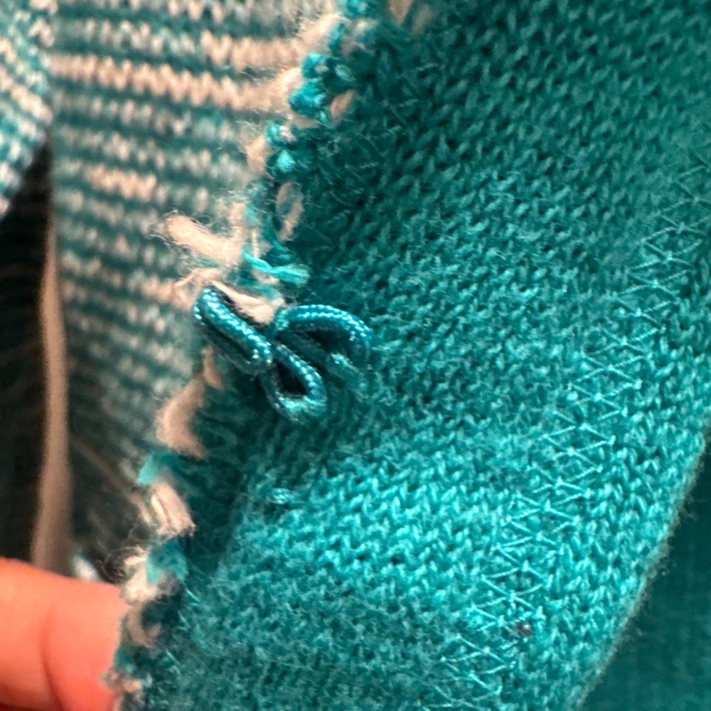 Womens Teal and White Blazer Jacket NWT - Picture 4 of 6